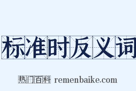 标准时反义词是什么意思的图片